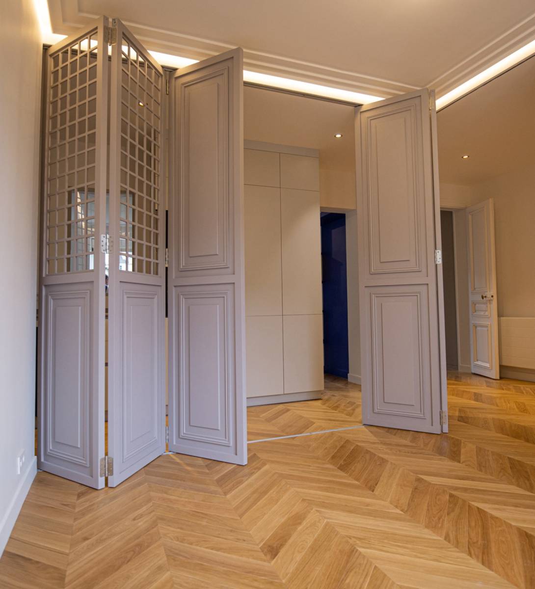 Parquet chêne contrecollé point de Hongrie Arbao