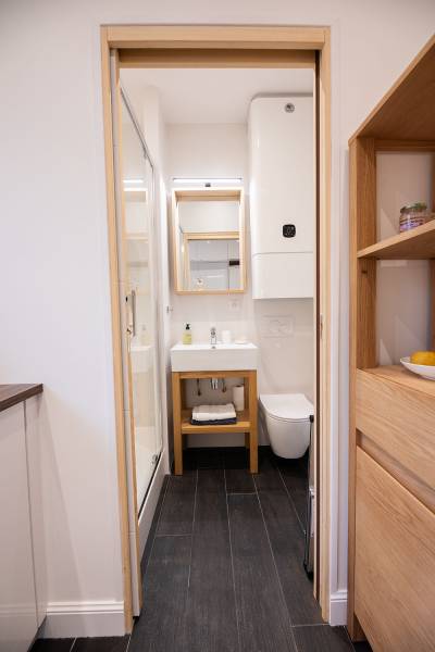 Salle d'eau d'un appartement à Bordeaux en Gironde 