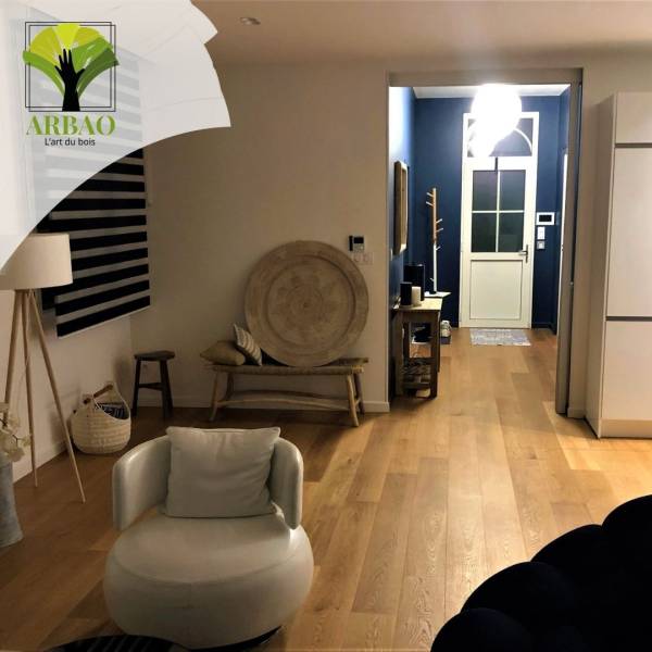 Parquet Chêne naturel brossé verni mat Arbao