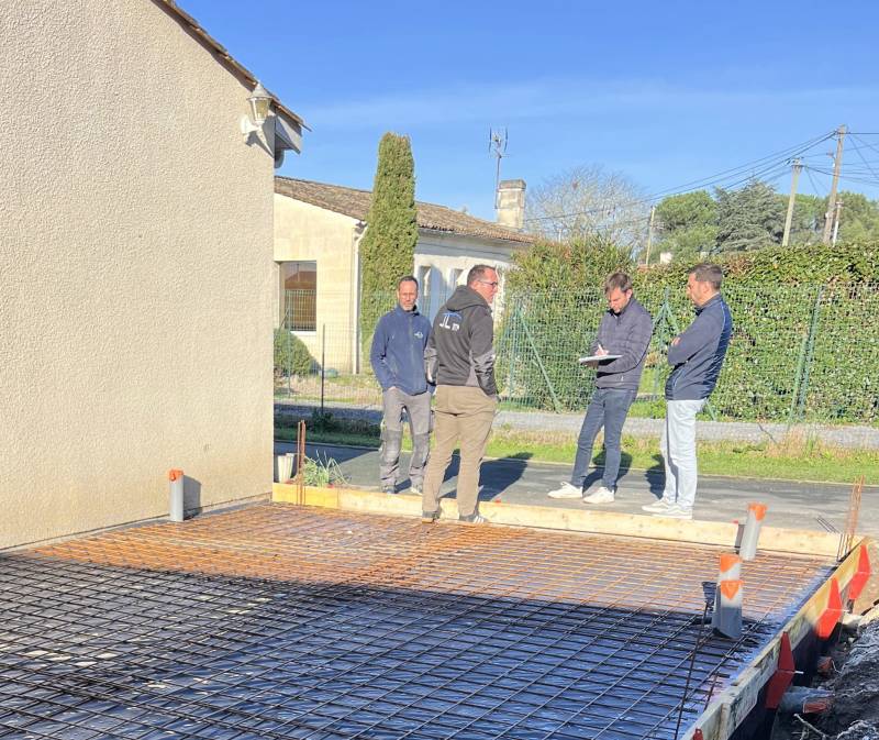 Réunion équipe chantier 