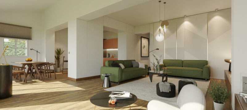 Link Vue 3D projet extension surélévation